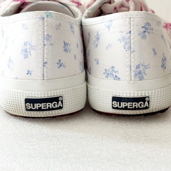 SUPERGA Floral Canvas Low Top Sneakers - Picture 7 of 12